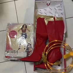 Halloween Wonder Women Custom, Boots and Lasso Included