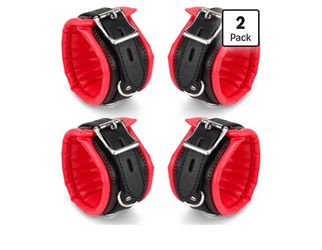 Cosplay Leather Wrist & Ankle Cuff Set