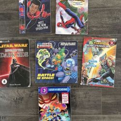 Kids Readers Books Spider Man, Super Heroes $18 All!