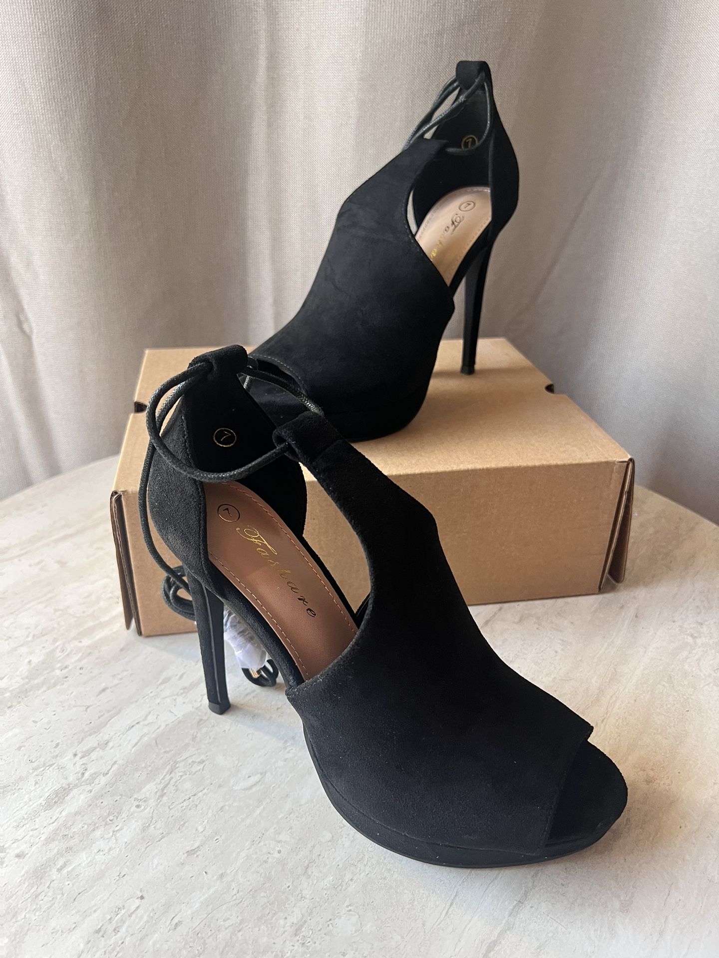Black Heels Brand New In Box 
