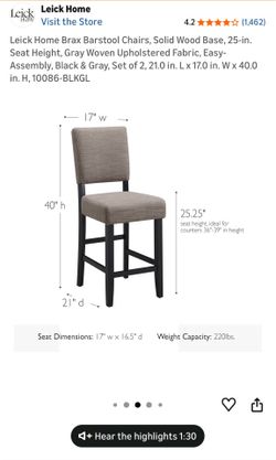 Counter Stools Set of 2