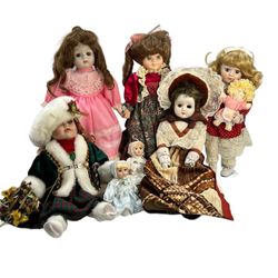 Vintage Porcelain Doll Collection 