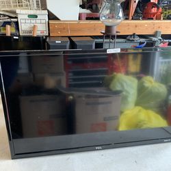 28” TCL Roku smart TV with remote