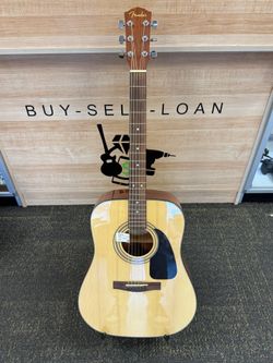 FENDER DG-8S NAT DREADNOUGHT ACOUSTIC GUITAR PACK