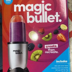 Magic Bullet Blender 11pc Set, 250W Motor Base, Silver, Brand New Unopened Box