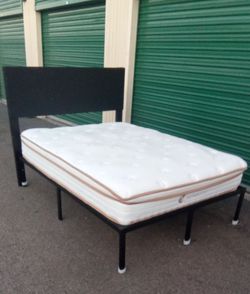 FULL BED FRAME WITH MATTRESS