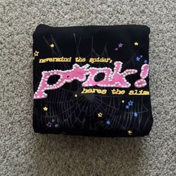 Sp5der Black P*nk! Hoodie Large 
