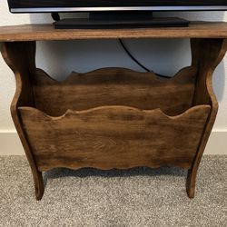 Antique Wood Magazine Table