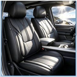 New New Fit Dodge Ram 1500 Seat Covers 2012-2025 2026 2(contact info removed) Faux Leather Waterproof Truck Crew Cab F
