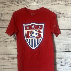 Women red Nike USA soccer shirt size XS