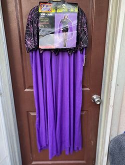Totally Ghoul Purple Web Cape with Hood