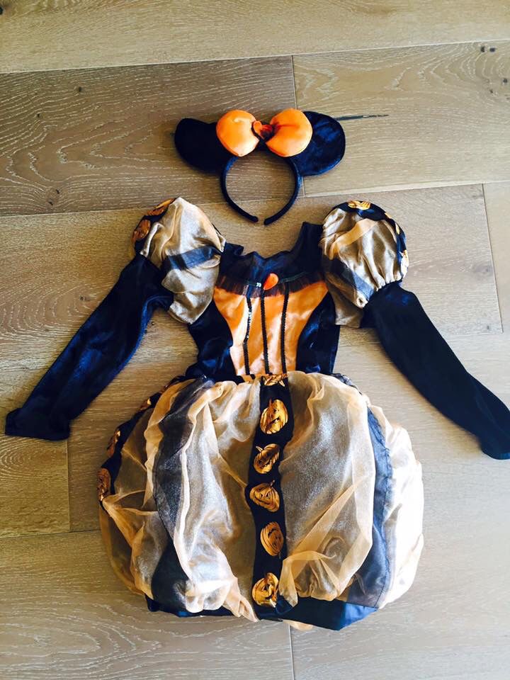 Halloween costume pumpkin dress fro Disney store