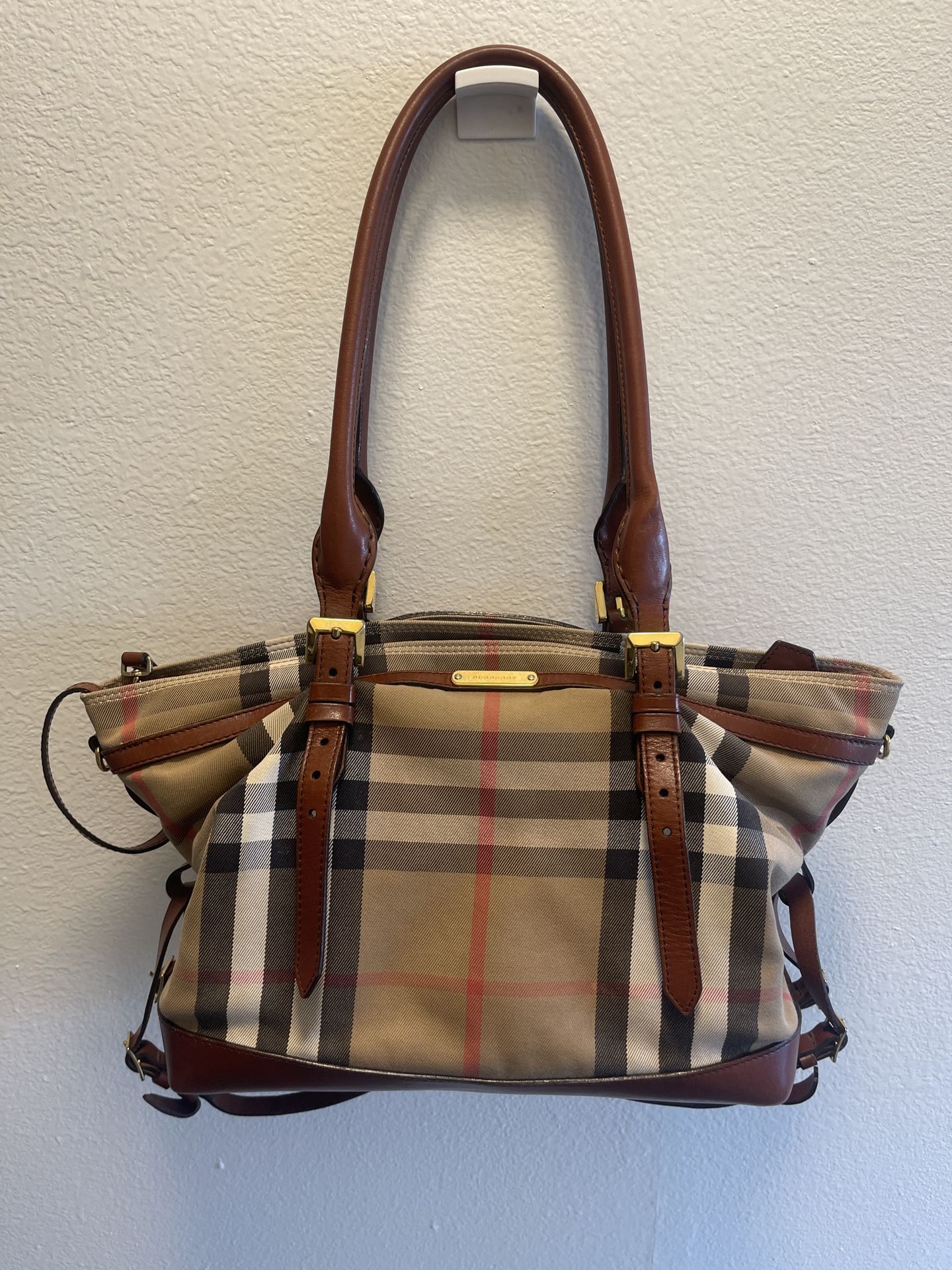Burberry Marta House Check Diaper Bag