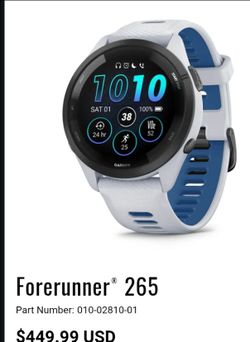 Garmin forerunner 265