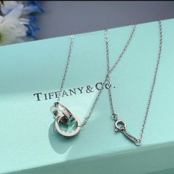  Sterling Silver 1837 Interlocking Circles chain Necklace 