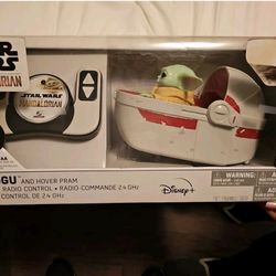 The Mandalorian Grogu Disney Star Wars Hover Pram Radio Control RC NEW NIB