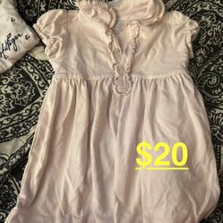Ralph Lauren Baby Girls Pink Dress. 12m