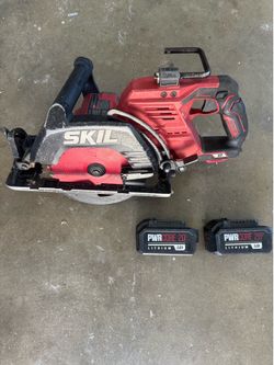 SKIL 20V 7-1/4 in. Cordless Brushless Circular Saw with 2 batteries