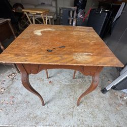 wood end table