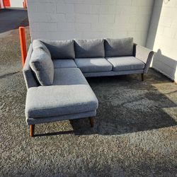 Gray Mcm Sectional Sofa Couch
