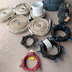 1-1/2” Flextral Hoses-six 50’ length hoses (one NEW)