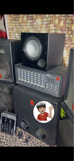🔥 Giant Sound System PA and Drum Set Drums