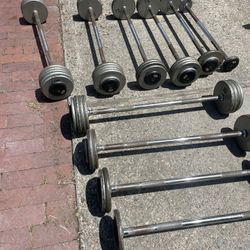 Preloaded Barbells/rack