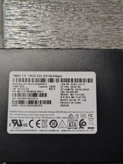 Samsung PM881 128GB 2.5-inch hdd