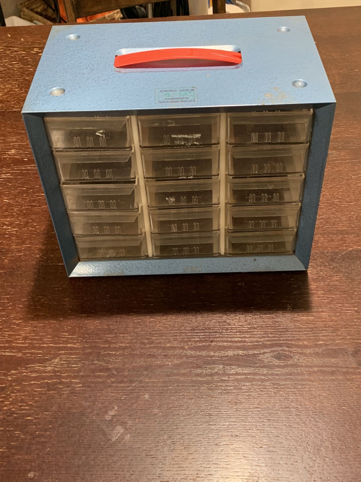 Vintage 15 Drawer Metal Organizer