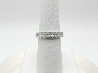 4.4 Dwt Diamond 2.2 Grams 14k White Gold Ring Size 6.5 Mk0825crzmia