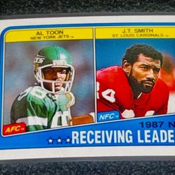 Al Toon/J.T. Smith Receiving Leaders 1987 Topps