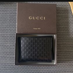 Gucci Microduccissima Leather Bifold Dark navy Wallet Worth 350$asking300$ Obo