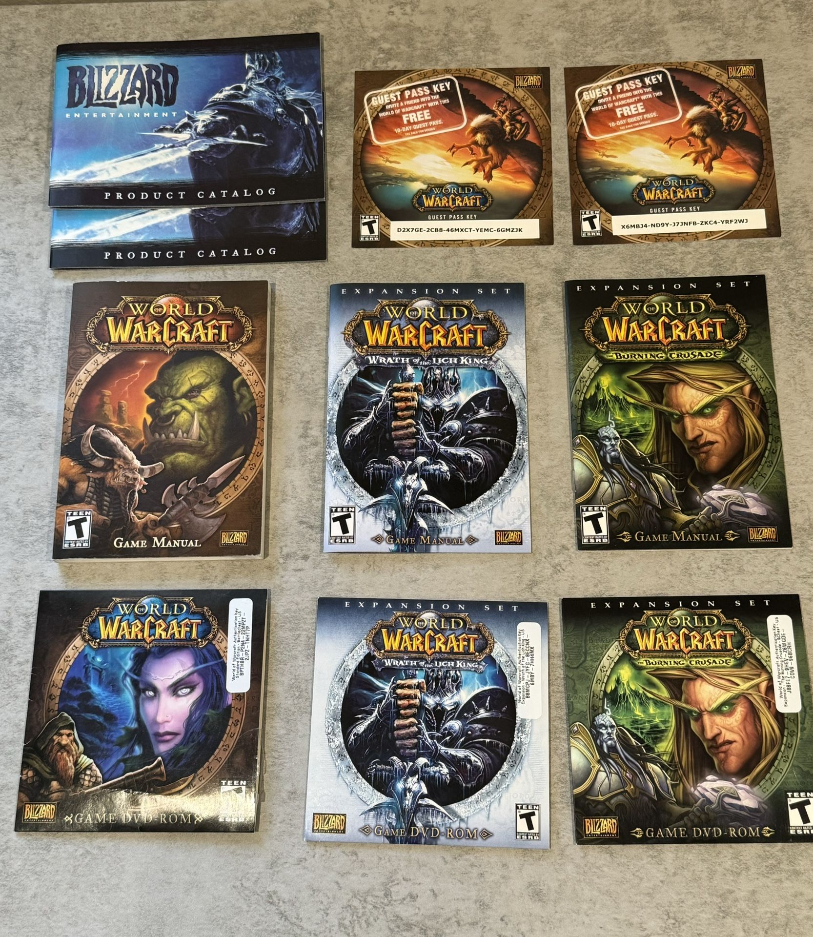 Lot Of 3 World Of Warcraft Burning Crusade And Wrath Of The Lich King
