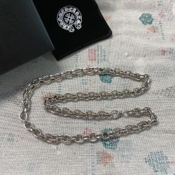 Sterling Silver Necklace with Engraved Cross 