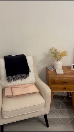 Cream sofa chair