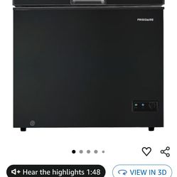 Fridgidaire BLACK Chest Deep Freezer  10 Cu Ft