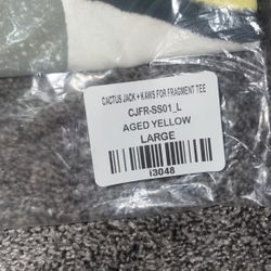 Travis Scott Cactus Jack + Kaws For Fragment Tee Size: L