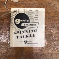 Vintage fishing advertisement