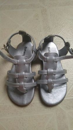 Silver sandals size 9