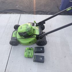 Green works 80 Volt 21” Cordless Electrical Lawn Mower