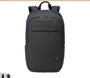 Case Logic Era Laptop Backpack, Fits Devices Up to 15.6", Polyester, 9.1 x 11 x 16.9, Gray
