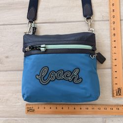 Coach Vale File Crossbody bag in the cerulean multi color, style number F76648 MSRP $293