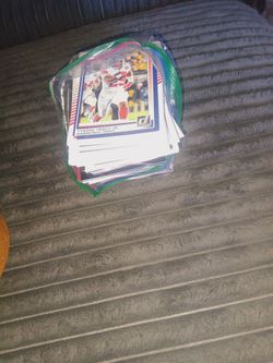 Stack of foot ball cards bulk