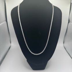 S925 silver Moissanite tennis chain VVS1 Certified