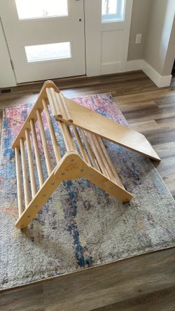 Lily & River Little Climber Pikler Triangle With Rockwall/Slide