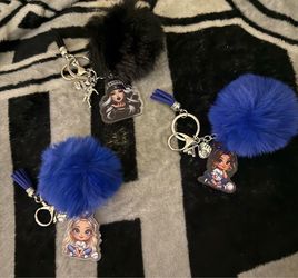 Girl sports keychain