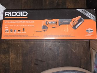 RIDGID
18V Cordless Oscillating Multi-Tool with 2.0 Ah Battery and Charger2battery