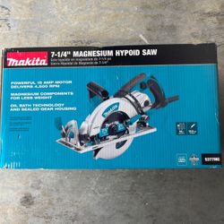 Makita 15 Amp 7-1/4 in. Corded Lightweight Magnesium Circular Saw with LED Light, Dust Blower, 24T Carbide blade, Hard Case