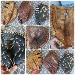 1B Glove First Base Mitt Softball Baseball Slowpitch Fastpitch Nokona Easton Rawlings 13" 14" 15"