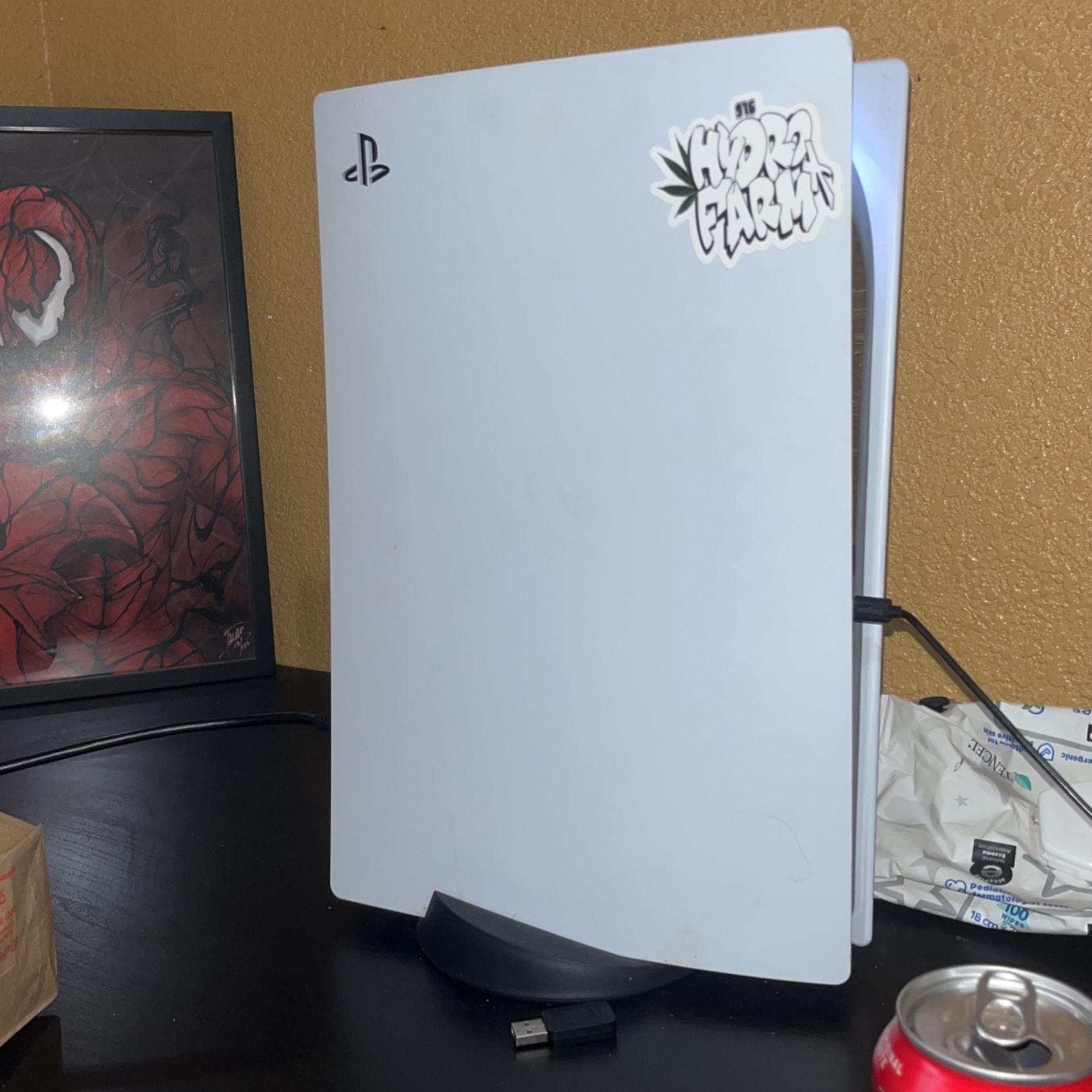 Ps5 With 2 Controllers And hyper X Headset